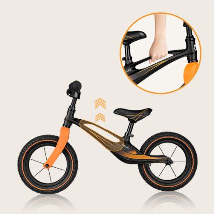 Lionelo - BART AIR Balance Bike, Black/Orange