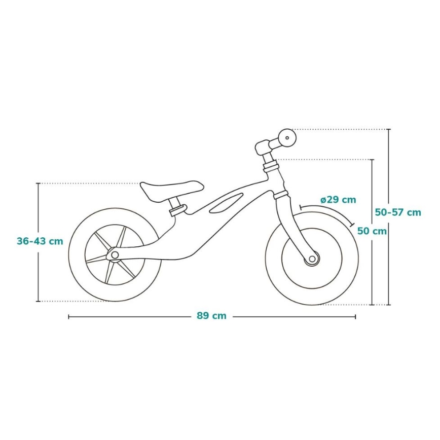 Lionelo - BART TOUR Balance Bike grey/yellow