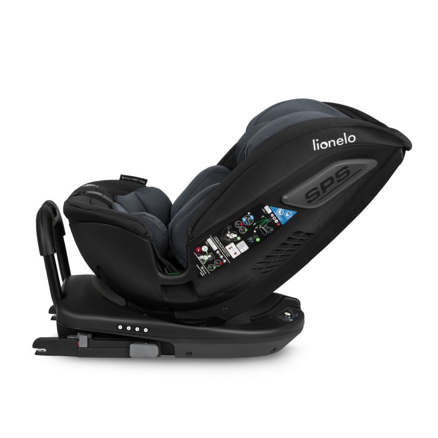 Lionelo - BASTIAAN i-Size car seat with swivel base 40-150 cm Grey Stone
