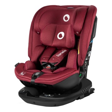 Lionelo - BASTIAAN i-Size Rotating Base Car Seat 40-150 cm Red Burgundy