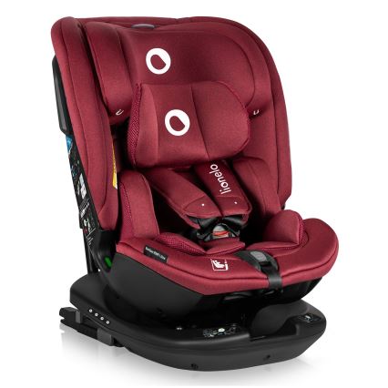 Lionelo - BASTIAAN i-Size Rotating Base Car Seat 40-150 cm Red Burgundy