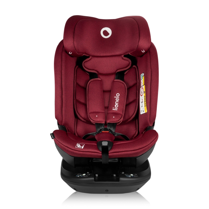 Lionelo - BASTIAAN i-Size Rotating Base Car Seat 40-150 cm Red Burgundy
