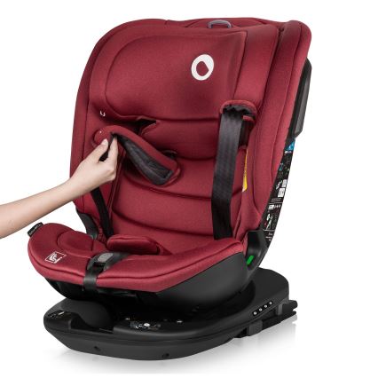 Lionelo - BASTIAAN i-Size Rotating Base Car Seat 40-150 cm Red Burgundy