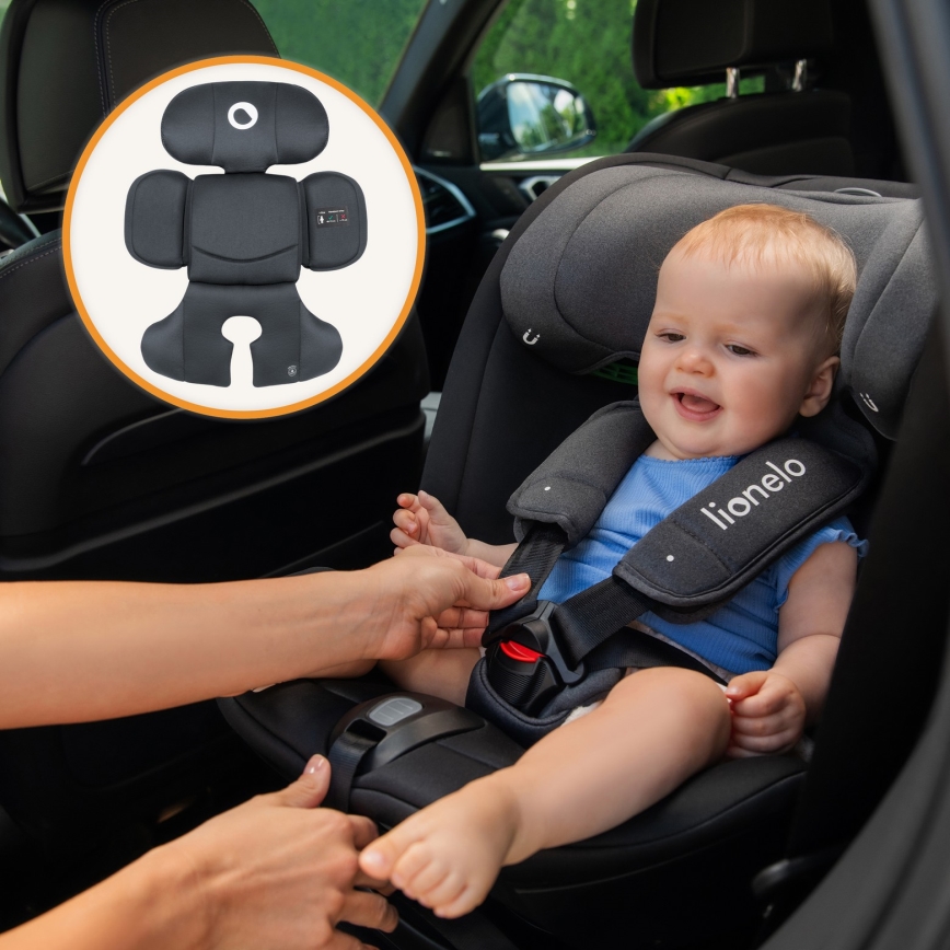 Lionelo - BASTIAAN i-Size Rotating Car Seat with Base, 40–150 cm, Grey Stone