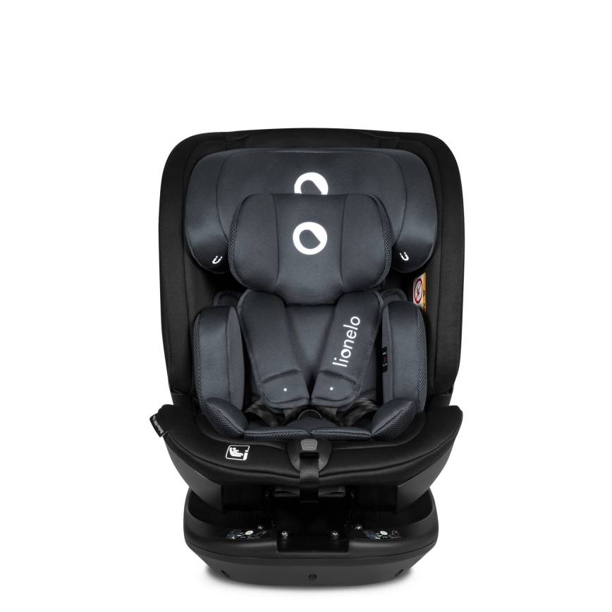 Lionelo - BASTIAAN i-Size Rotating Car Seat with Base, 40–150 cm, Grey Stone