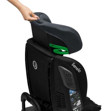 Lionelo - BASTIAAN i-Size Rotating Car Seat with Base, 40–150 cm, Grey Stone