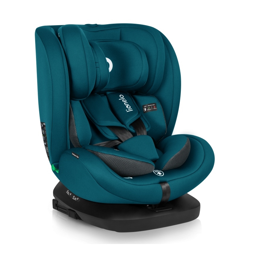 Lionelo - BASTIAAN i-Size Rotating Child Car Seat with Base, 40–150 cm, Blue Indigo