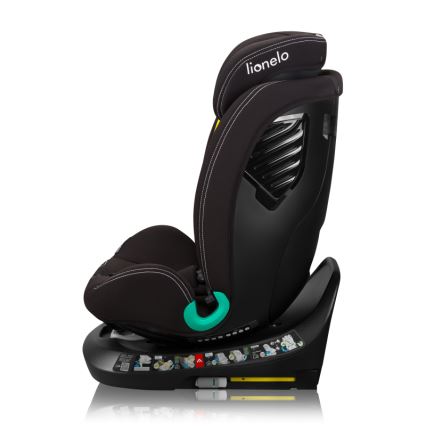 Lionelo - BASTIAAN ONE i-Size Rotating Child Car Seat with Base, 40-150 cm, Black Carbon