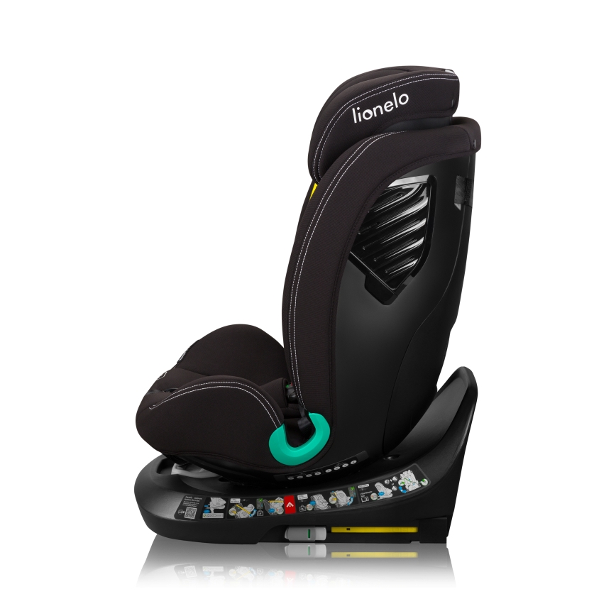 Lionelo - BASTIAAN ONE i-Size Rotating Child Car Seat with Base, 40-150 cm, Black Carbon