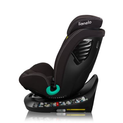 Lionelo - BASTIAAN ONE i-Size Rotating Child Car Seat with Base, 40-150 cm, Black Carbon