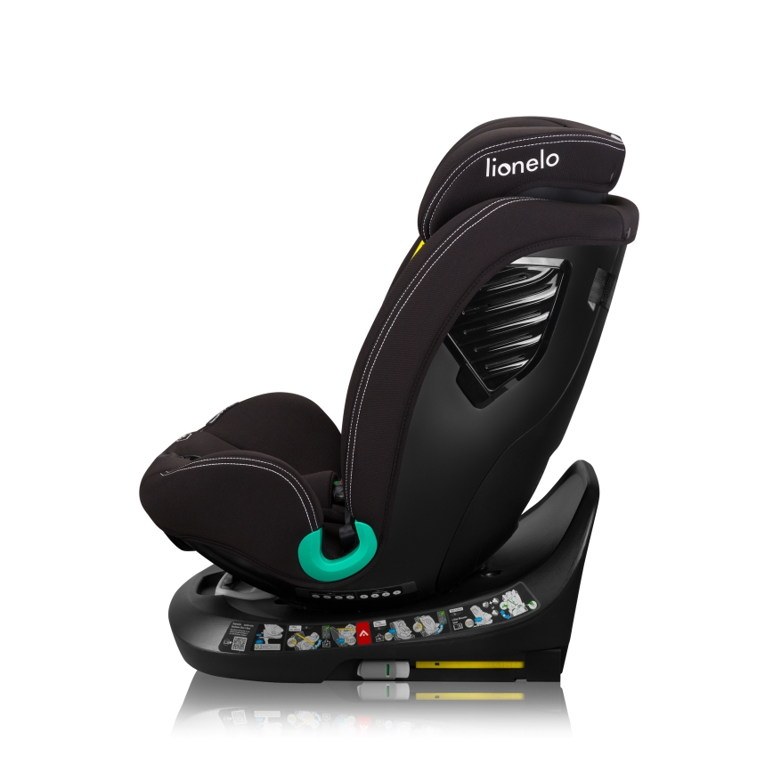 Lionelo - BASTIAAN ONE i-Size Rotating Child Car Seat with Base, 40-150 cm, Black Carbon