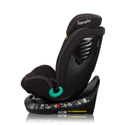Lionelo - BASTIAAN ONE i-Size Rotating Child Car Seat with Base, 40-150 cm, Black Carbon