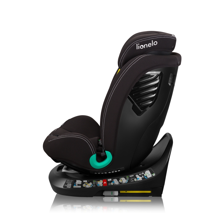 Lionelo - BASTIAAN ONE i-Size Rotating Child Car Seat with Base, 40-150 cm, Black Carbon