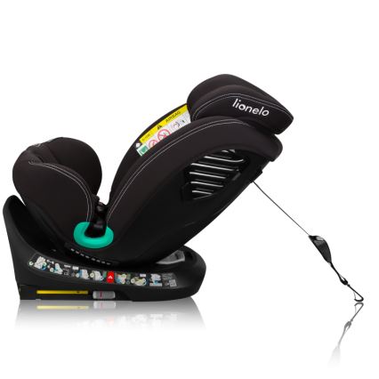 Lionelo - BASTIAAN ONE i-Size Rotating Child Car Seat with Base, 40-150 cm, Black Carbon