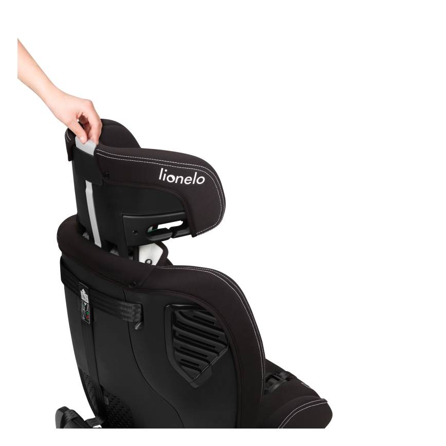 Lionelo - BASTIAAN ONE i-Size Rotating Child Car Seat with Base, 40-150 cm, Black Carbon