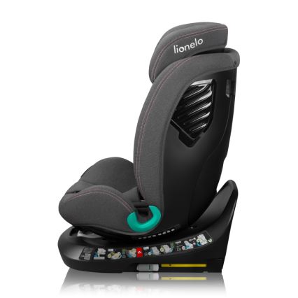Lionelo - Swivel car seat with base BASTIAAN ONE i-Size 40-150 cm Pink Rose