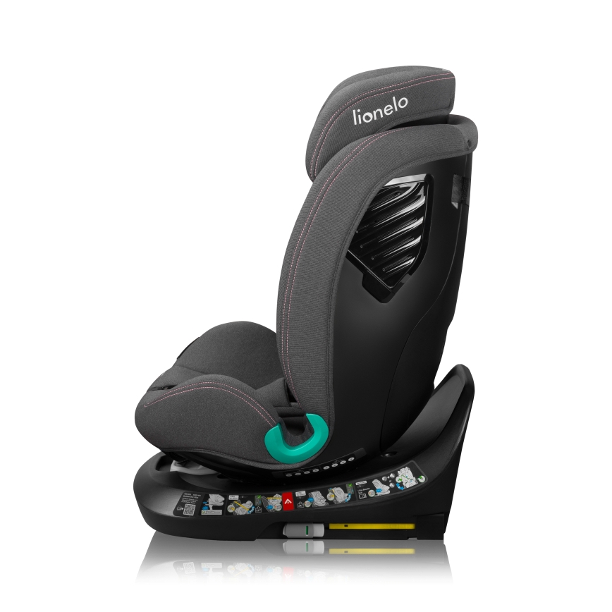 Lionelo - Swivel car seat with base BASTIAAN ONE i-Size 40-150 cm Pink Rose