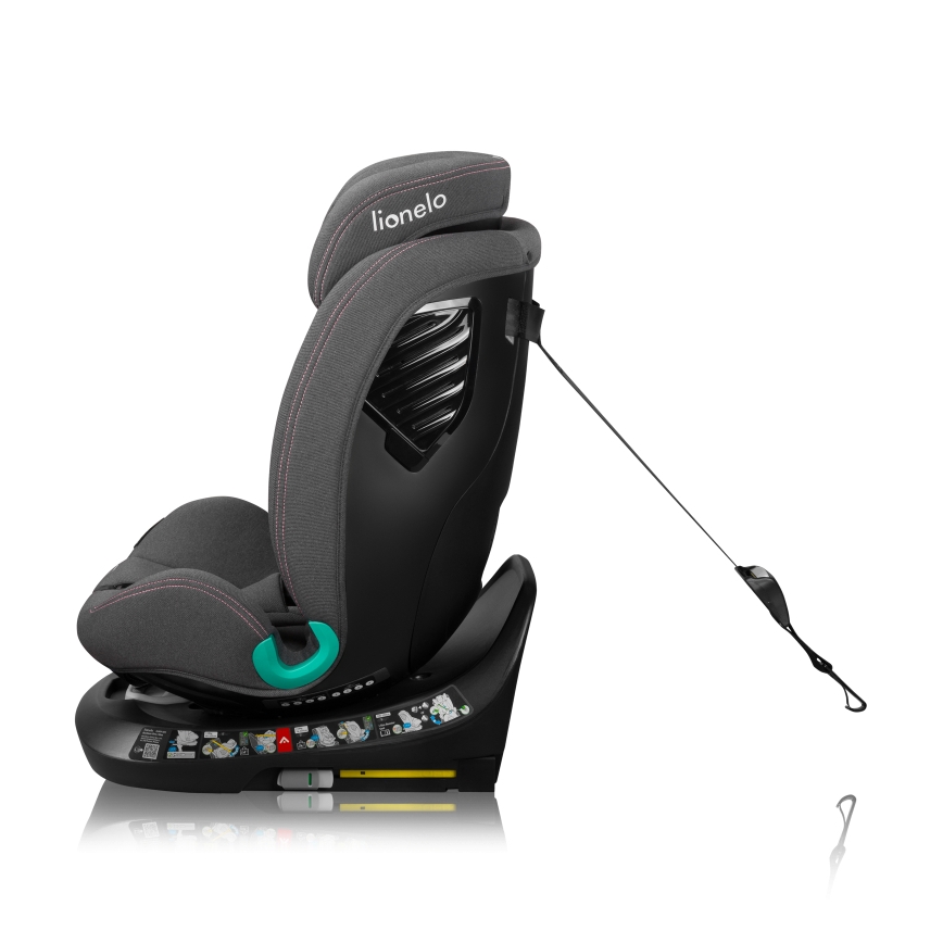 Lionelo - Swivel car seat with base BASTIAAN ONE i-Size 40-150 cm Pink Rose