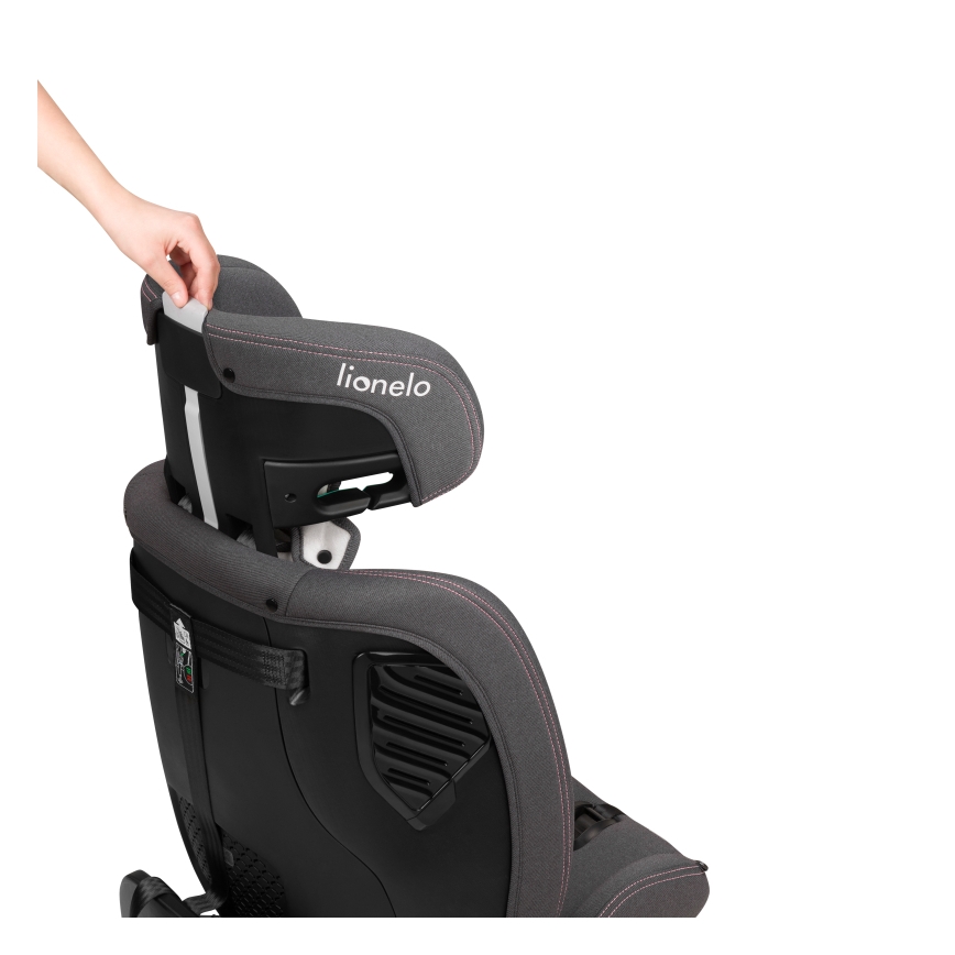 Lionelo - Swivel car seat with base BASTIAAN ONE i-Size 40-150 cm Pink Rose