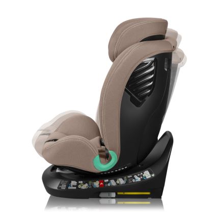 Lionelo - BASTIAAN ONE i-Size Rotating Car Seat with Base 40-150 cm Beige Sand
