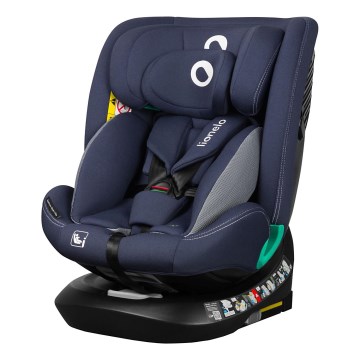 Lionelo - BASTIAAN ONE i-Size car seat with rotating base, 40–150 cm, Navy Blue