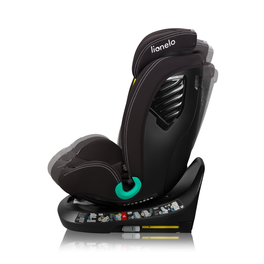 Lionelo - BASTIAAN ONE i-Size Swivel Car Seat with Base 40-150 cm Black Carbon