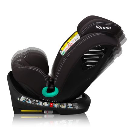 Lionelo - BASTIAAN ONE i-Size Swivel Car Seat with Base 40-150 cm Black Carbon