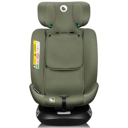 Lionelo - Rotating car seat with base BASTIAAN ONE i-Size 40-150 cm Olive Green