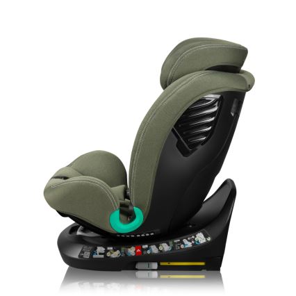 Lionelo - Rotating car seat with base BASTIAAN ONE i-Size 40-150 cm Olive Green