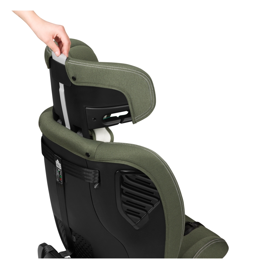 Lionelo - Rotating car seat with base BASTIAAN ONE i-Size 40-150 cm Olive Green