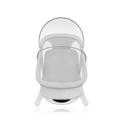 Lionelo - Baby rocker with melody 2-in-1 BELLA 4xAA Grey Concrete + remote control