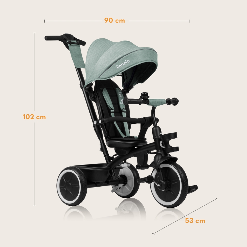 Lionelo - BERRY Kids' Tricycle, Green Forest