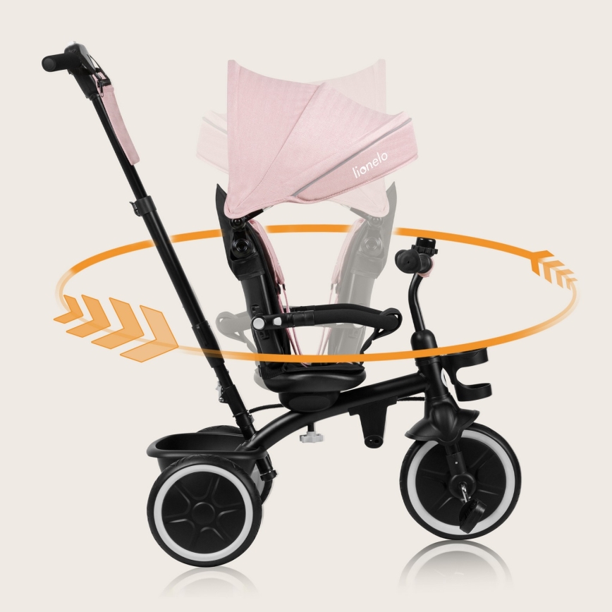 Lionelo - BERRY Kids' Tricycle, Pink Rose