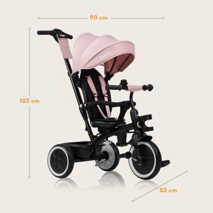 Lionelo - BERRY Kids' Tricycle, Pink Rose