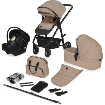 Lionelo - BIANKA 3-in-1 Combination Stroller, Beige Sand
