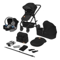 Lionelo - BIANKA 3-in-1 Combination Stroller Black Onyx