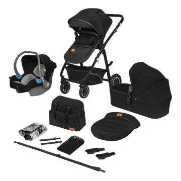 Lionelo - BIANKA 3-in-1 Combination Stroller Black Onyx