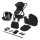 Lionelo - BIANKA 3-in-1 Combination Stroller Black Onyx