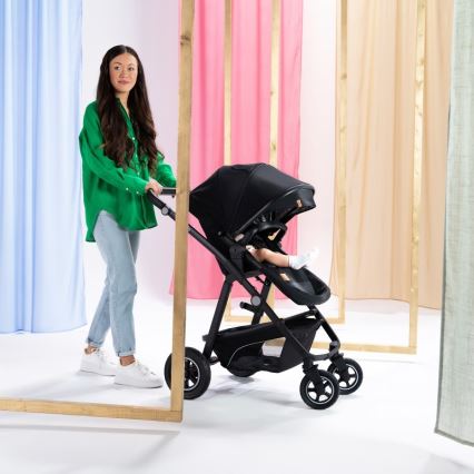 Lionelo - BIANKA 3-in-1 Combination Stroller Black Onyx