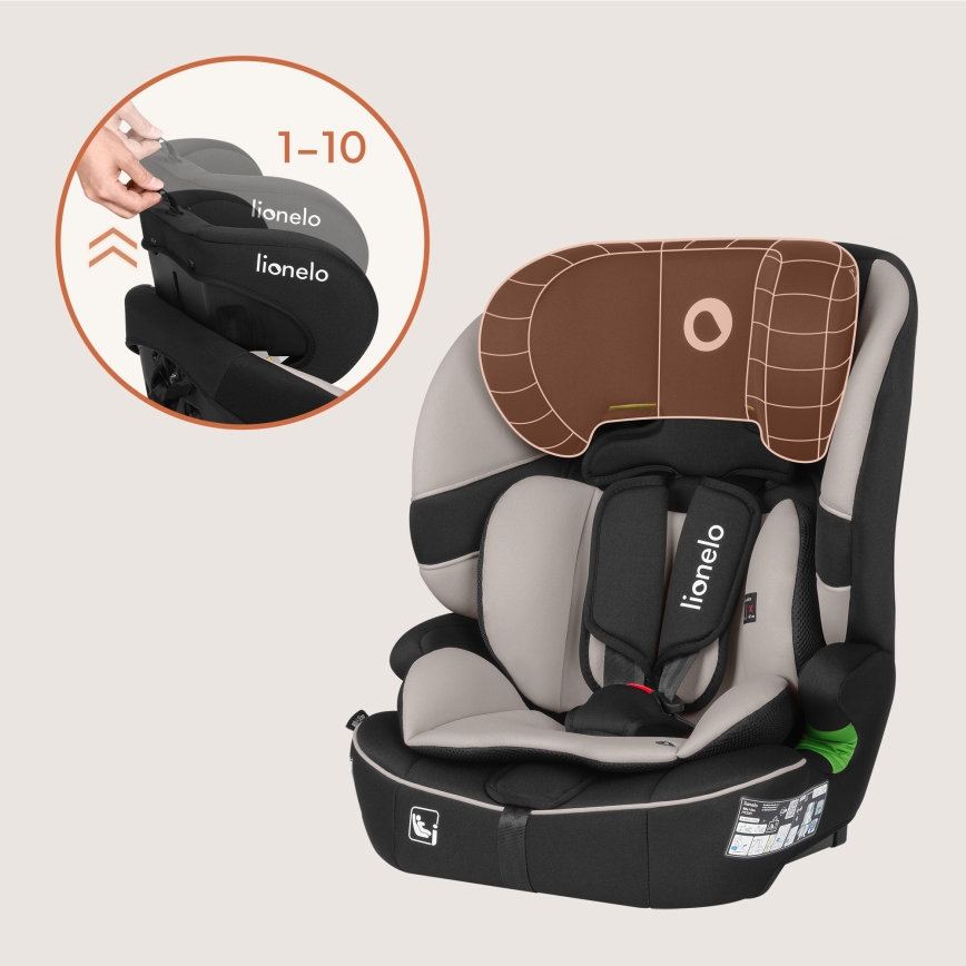 Lionelo - BILLY i-Size Car Seat 76-150 cm Beige Latte