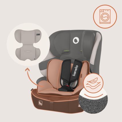 Lionelo - BILLY i-Size Car Seat 76-150 cm Beige Latte