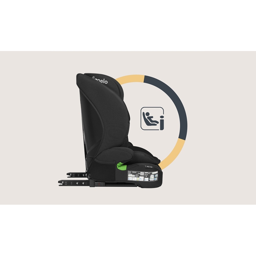Lionelo - BILLY i-Size Car Seat 76-150 cm Black Carbon