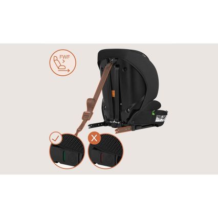 Lionelo - BILLY i-Size Car Seat 76-150 cm Black Carbon