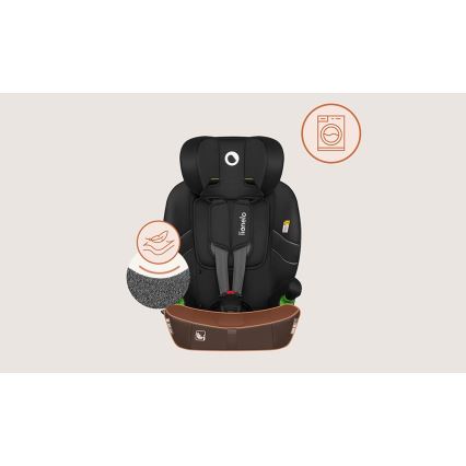 Lionelo - BILLY i-Size Car Seat 76-150 cm Black Carbon