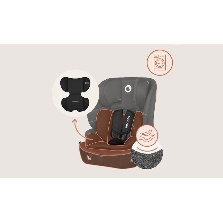 Lionelo - BILLY i-Size Car Seat 76-150 cm Black Carbon