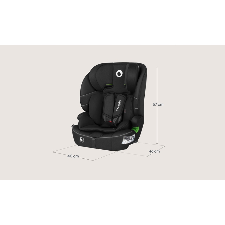 Lionelo - BILLY i-Size Car Seat 76-150 cm Black Carbon