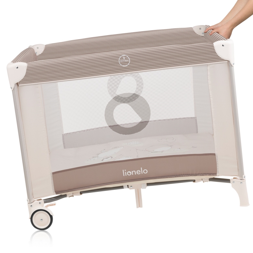 Lionelo - BONNIE Playpen Beige Sand