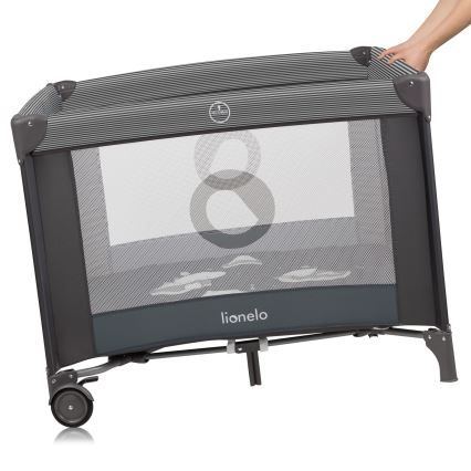 Lionelo - BONNIE Playpen Grey Scandi