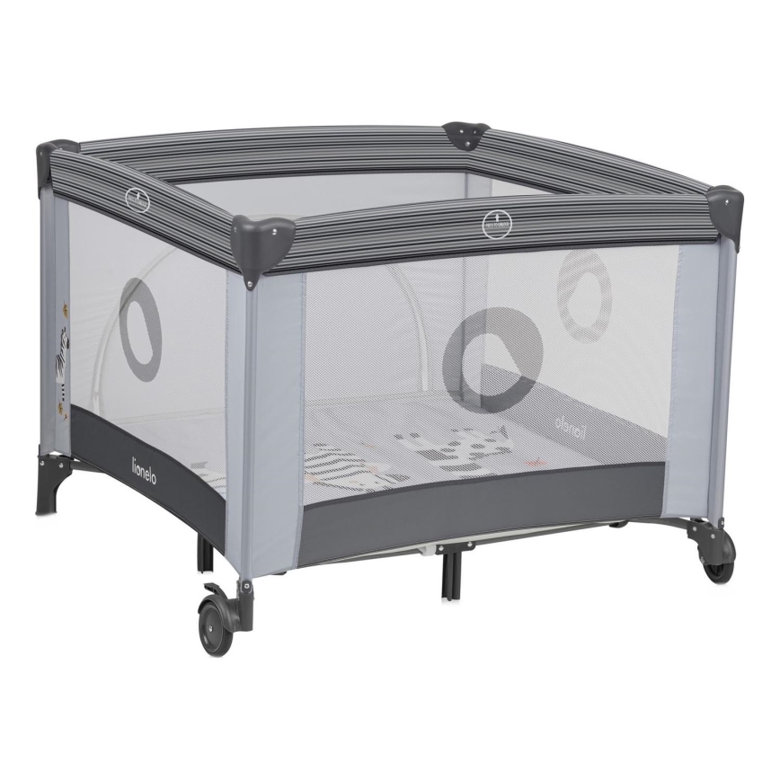 Lionelo - BONNIE Playpen Grey Stone