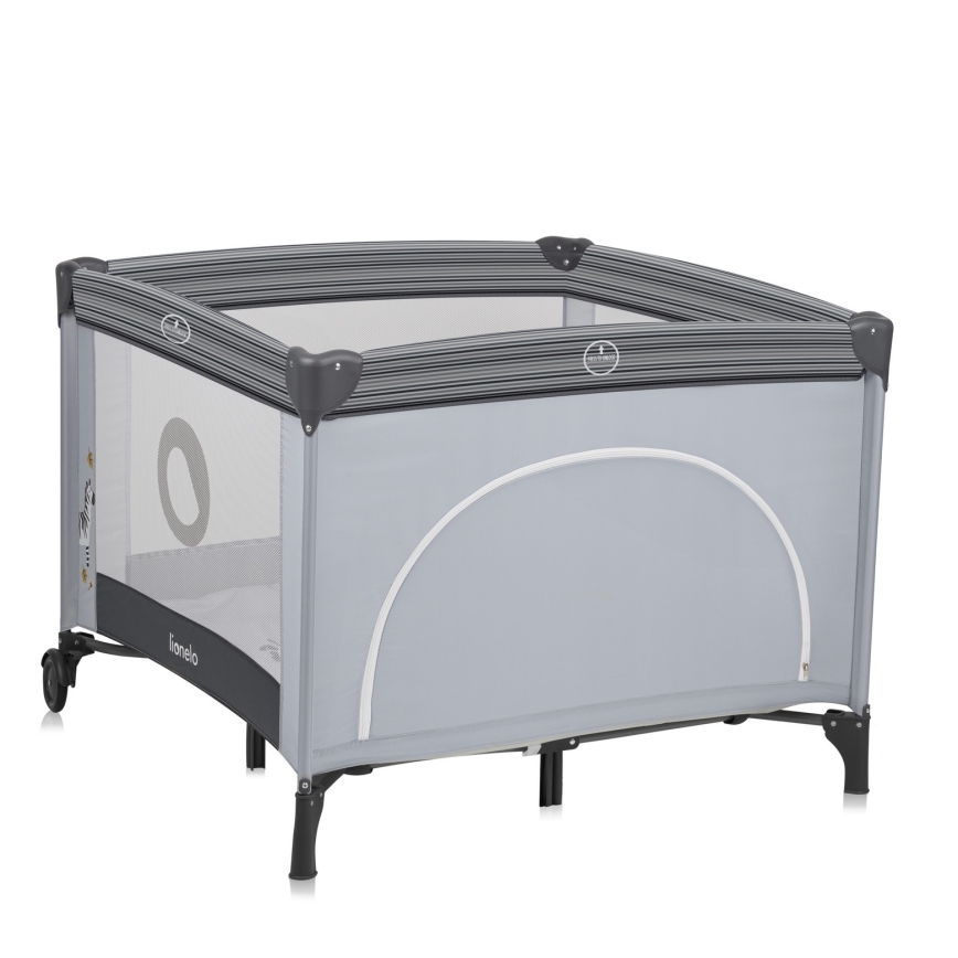 Lionelo - BONNIE Playpen Grey Stone